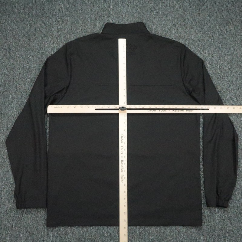 Travis Mathew Pullover Mens Large Black Wanderlust Quarter Zip Golf Jacket gallery