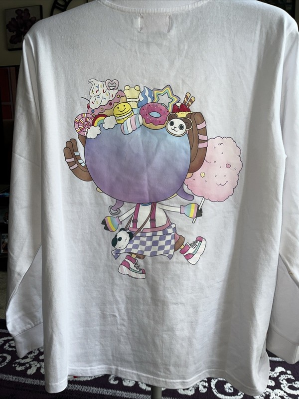 One Piece Toei Animation Harajuku Chopper Medium White Long Sleeve Tshirt NWOT gallery