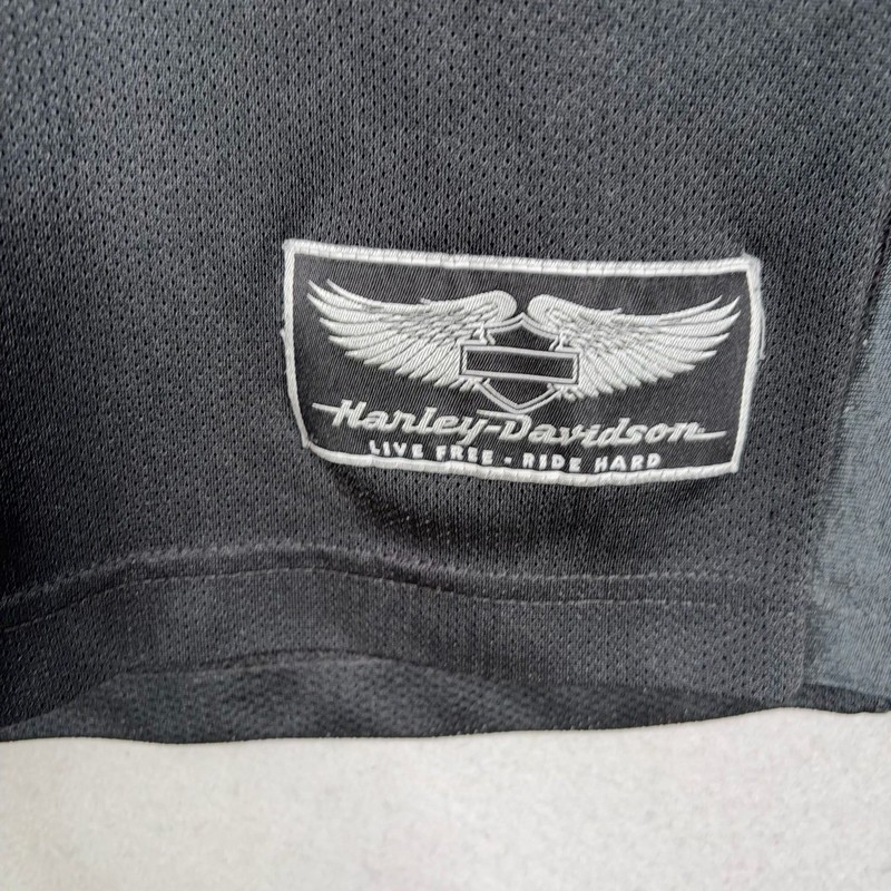 Harley Davidson Jersey Mens XL Black Willie G Skull Biker V-Neck Shirt gallery