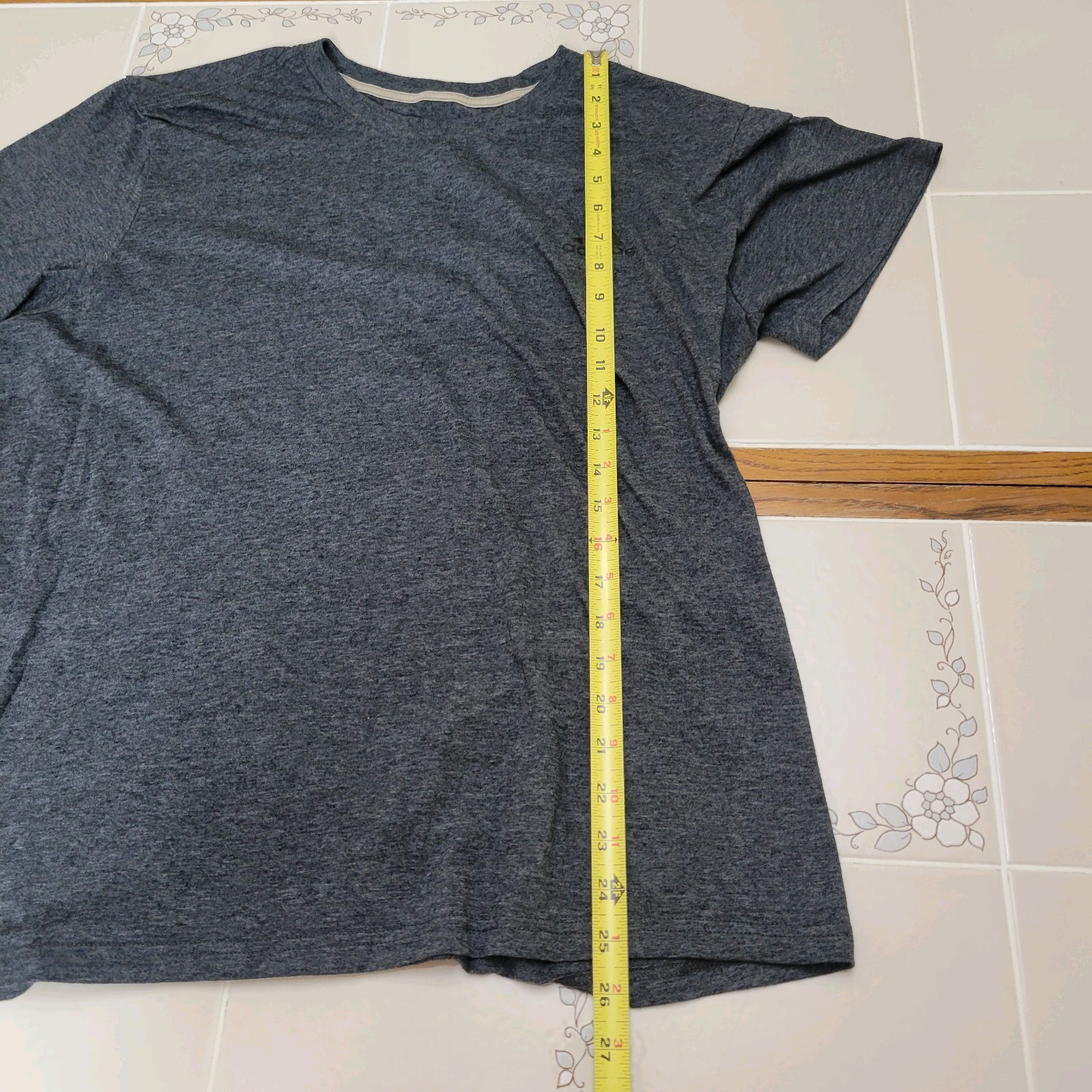 Adidas Mens The Go-To Performance Tee Gray XL gallery