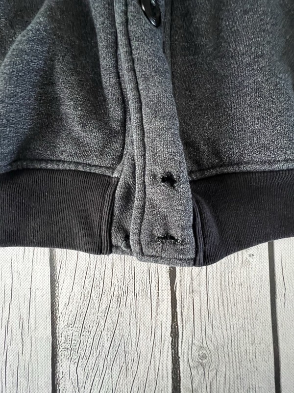 Y2K Zoo York Jacket Men’s XL Full Button Up Gray And Black Logo gallery