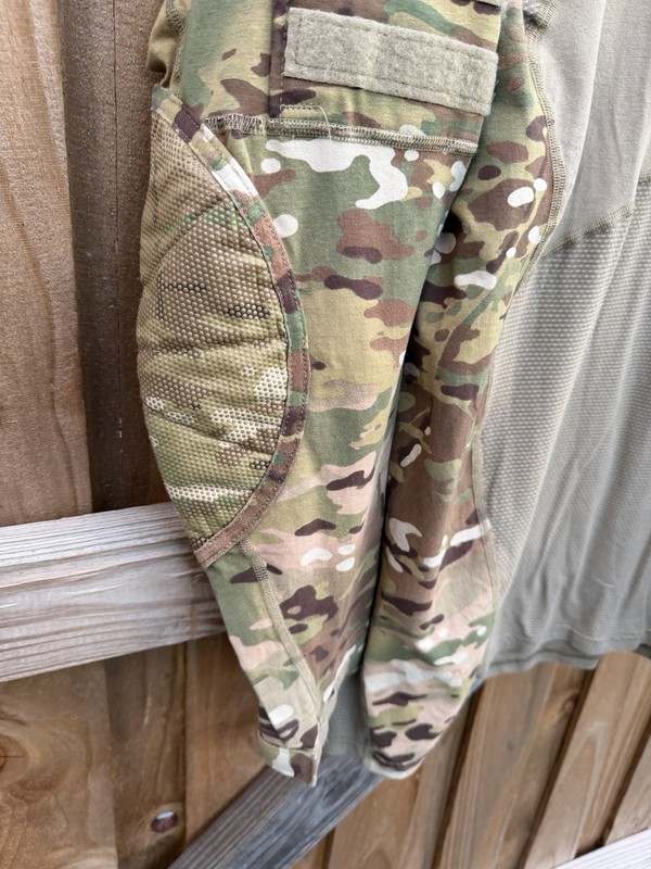 Army Combat Shirt Mens Large Green Camo Multicam Flame Resistant FR Military gallery