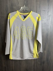 Vintage Tommy Hilfiger Jeans Sport Edition Hockey Jersey Mens XL 485 Gray