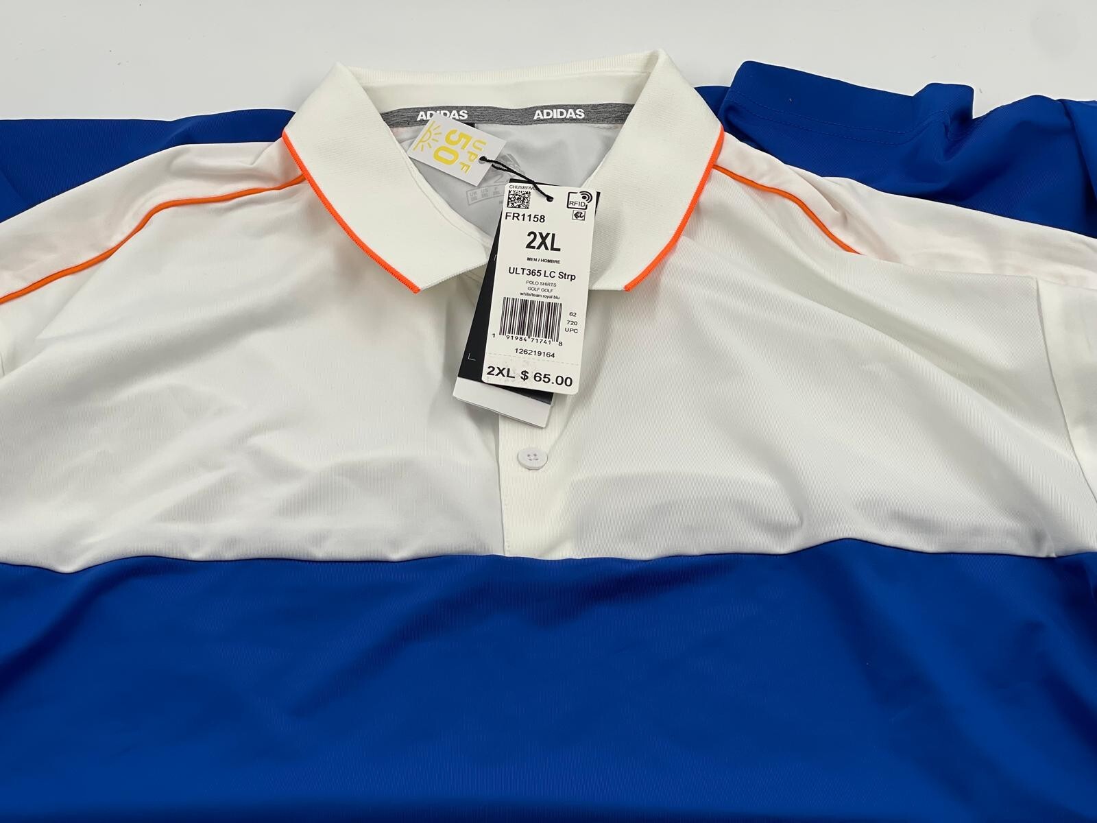Men's Adidas Ultimate 365 ColorBlock Stripe Polo FR1158 2XLarge gallery