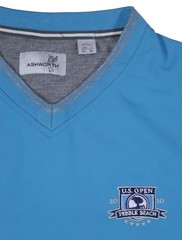 NEW ASHWORTH VTG 2010 pullover US Open Pebble Beach mens Large wind shirt jacket
