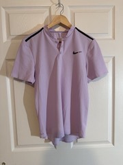 Roger Federer 2017 Shanghai Open Nike Henley (Size Small)