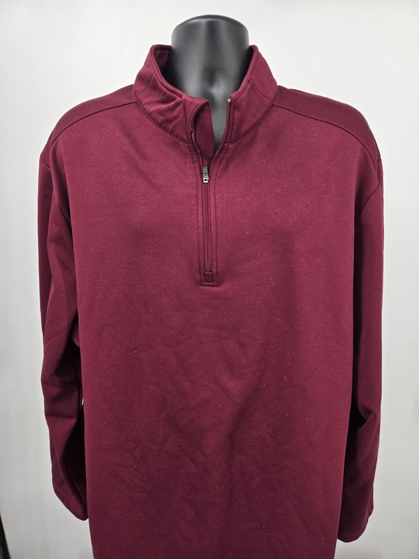 Callaway Golf Pullover 2XLT TALL Red 1/4 Zip Golf Golfer Thermal Long Sleeve ! gallery