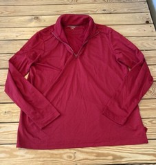 Greg Norman Men’s 1/4 Zip Long sleeve top size M Red R10