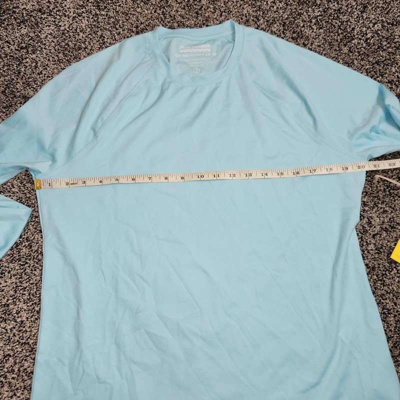 Fair Harbor Anchor Rashguard Long Sleeve Sun Protection UPF 50 Men Sm Blue Aqua gallery