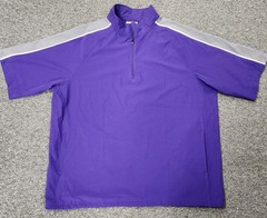 Purple Gray AUGUSTA SPORTSWEAR Size L ADULT Pockets Oversized