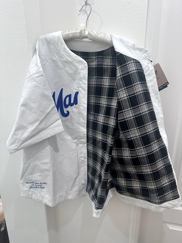 Nike x Kobe Bryant Baseball Jersey (White / Game Royal) IB0007-100 Size L gallery