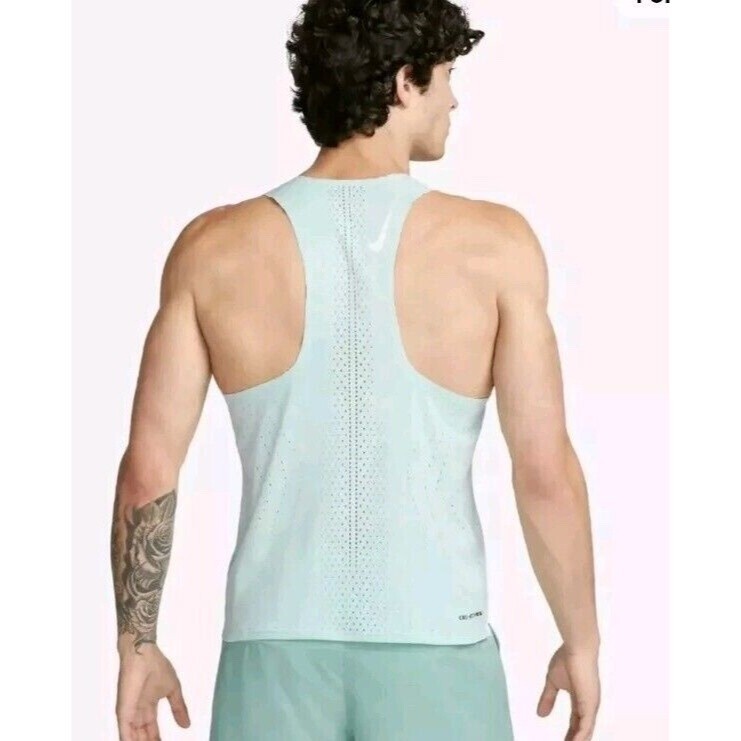 Nike ADV Aeroswift Dri-FIT Racing Singlet Slim Jade Ice DM4624-346 Men’s 2XL gallery