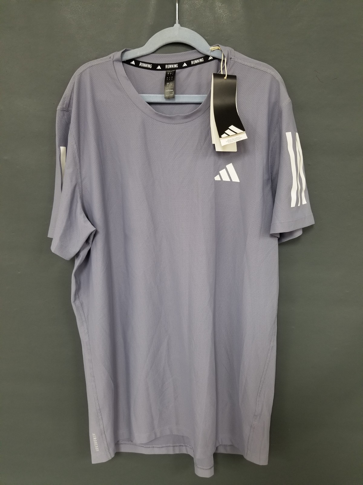 NEW TAGGED Adidas Dusty Blue Running Shirt 6774264 Mesh 2025 Mens / Unisex Small gallery