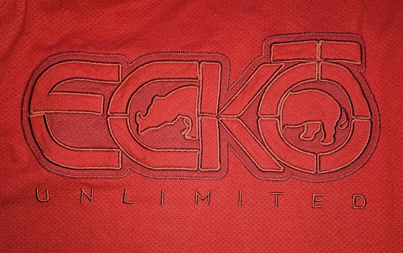 Y2K Ecko Unltd Red Mesh Shirt Men Large Short Sleeve Embroidered Logo Streetwear gallery