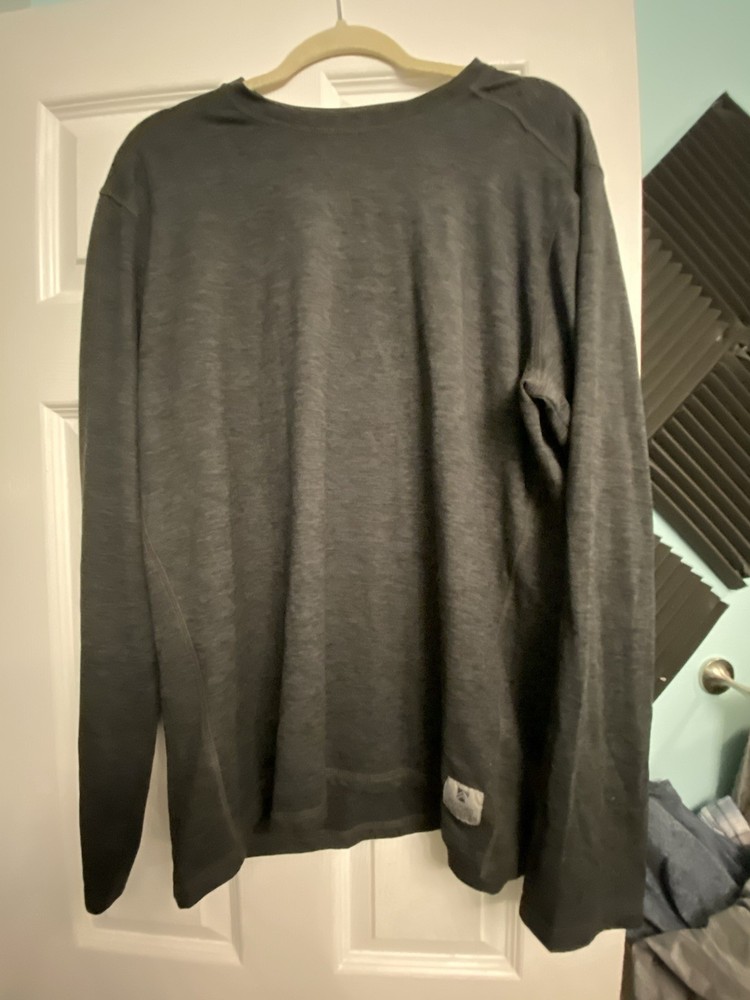 Rugged Elements Durable Utility Men's Gray Long Sleeve T-Shirt Size L