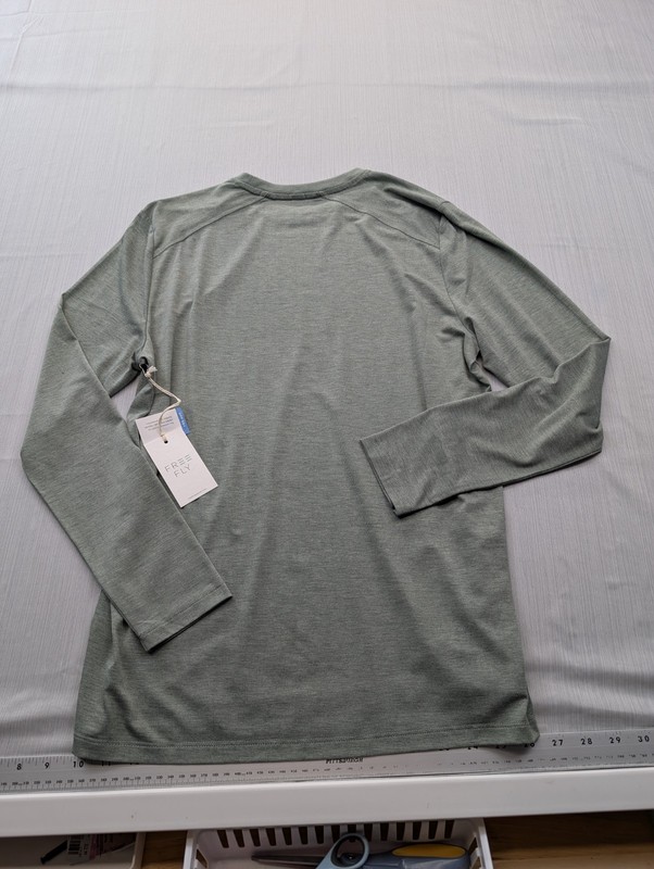 New Free Fly Apparel Mens Bamboo Shade Crew Shirt Size Small Agave Green Heather gallery