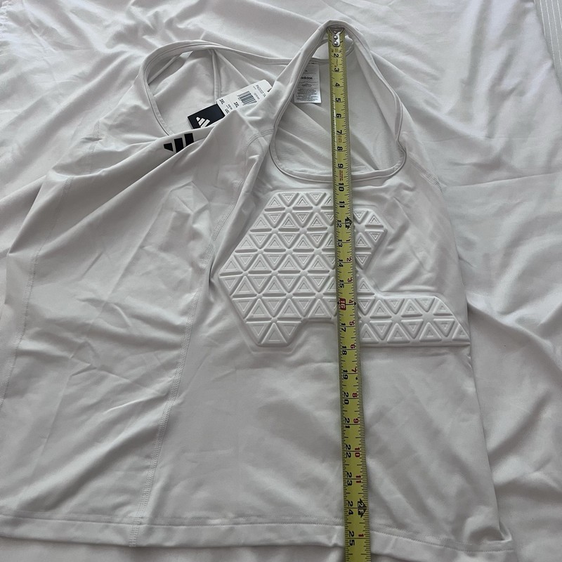 Adidas Padded Tank Top Men’s White Combat Basketball Compression Shirt 3XL New gallery