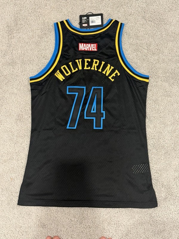 Marvel Wolverine Men's Basketball Jersey Tank Top M Black Lightweight Sleeveless gallery