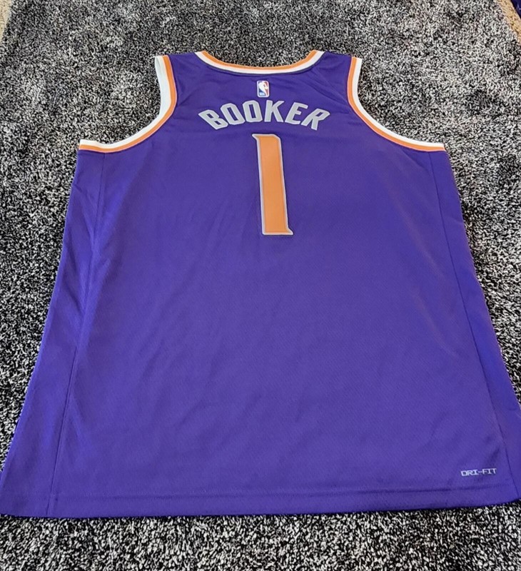 New Nike Phoenix Suns Icon Edition Devin Booker NBA Swingman Jersey Sz XL FB1811 gallery