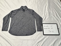 Bonobos Golf Pullover Mens Large Gray Slim Fit Quarter Zip Performance Shirt