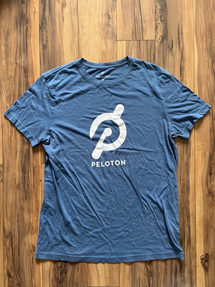 Peloton Essential Performance Blue Short Sleeve T-Shirt Size Medium