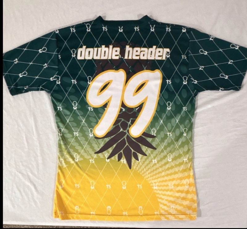 ALT Swingers Kinky Adult Sexy Jersey,Size Men’s L, Grn/Ylw Upside down Pineapple gallery
