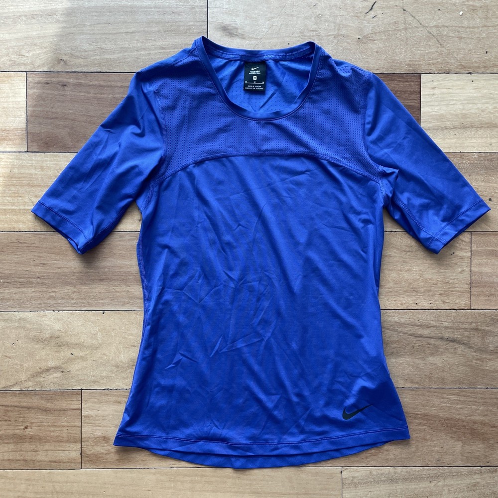 NIKE Mens Size Medium HyperCool Compression T-Shirt - Royal Blue - 832054-512