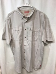 Coleman Gray 2XL Short Sleeve Cotton Blend Outdoor Activewear B8