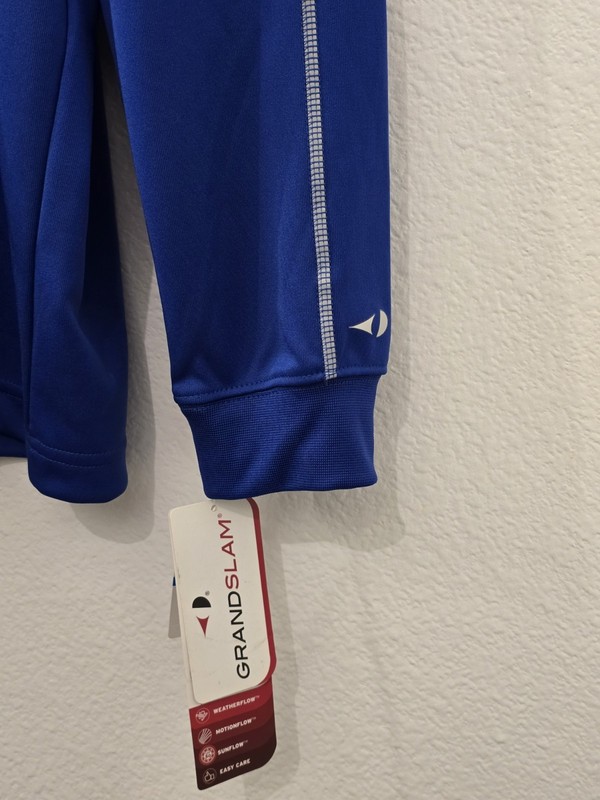 Grand Slam Performance Tech Pullover Men's XL 50 Blue UPF Golf Sportswear $65 gallery
