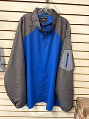 New Holloway 1/4 zip Royal blue/Gray Zip Sleeve Pocket 4XL