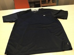 Starter Mens Large Navy/Black Mesh V-Neck Athletic Jersey Short Sleeve RN 70892