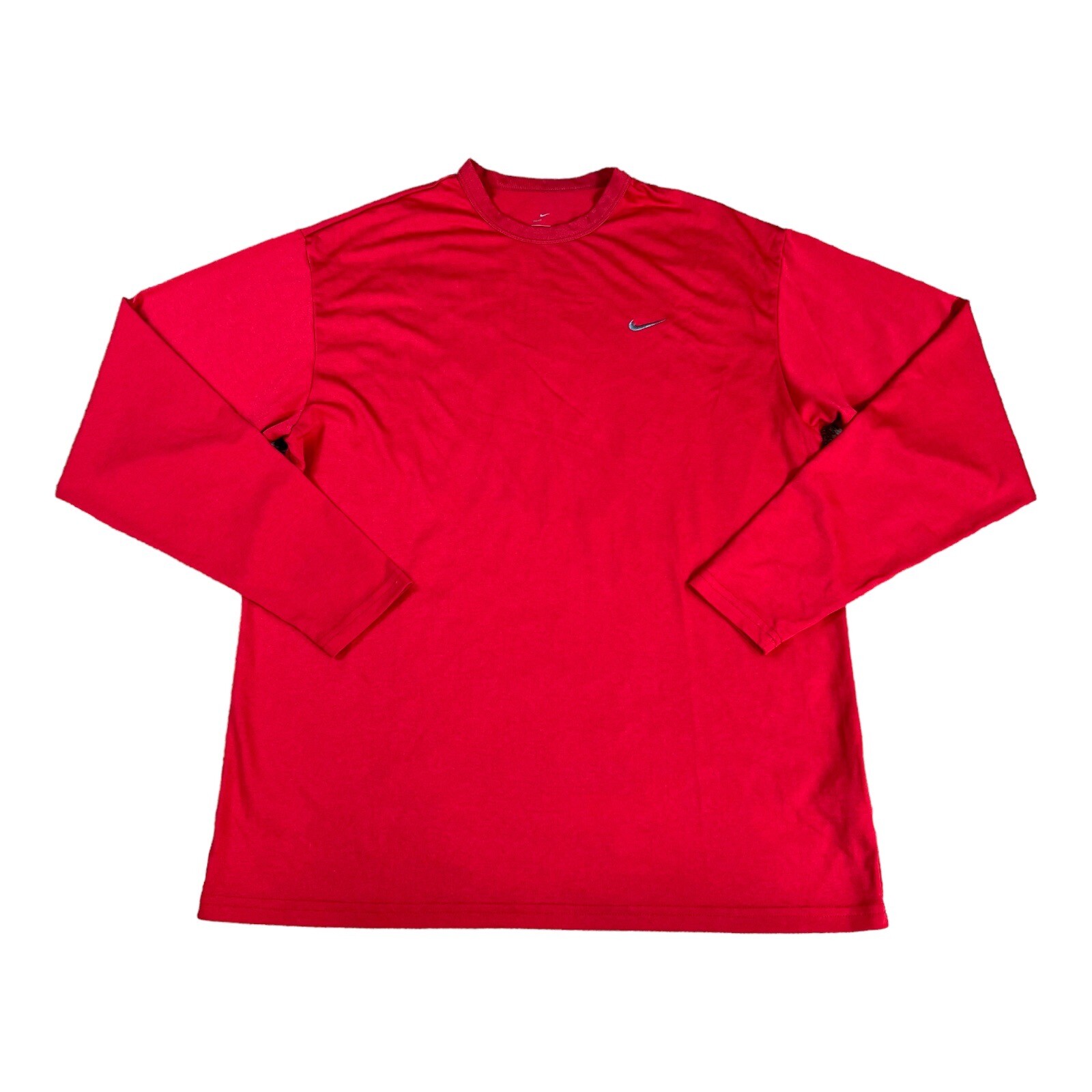 Nike Shirt Men's Medium Red Team Legend Long Sleeve Dri Fit Workout Tee gallery
