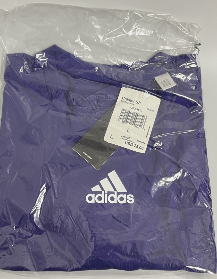 Adidas - Creator - Men's Short Sleeve T-Shirt - Purple - Large - EK0089 gallery