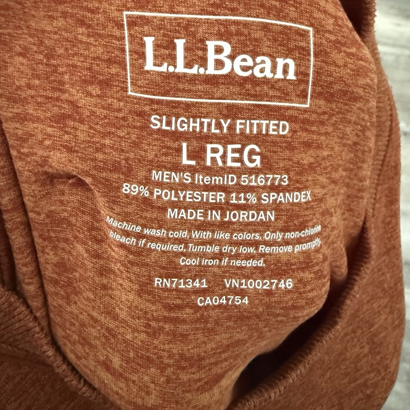 L.L.Bean Slightly Fitted Performance Active Pullover Shirt Mens Large Stretch gallery