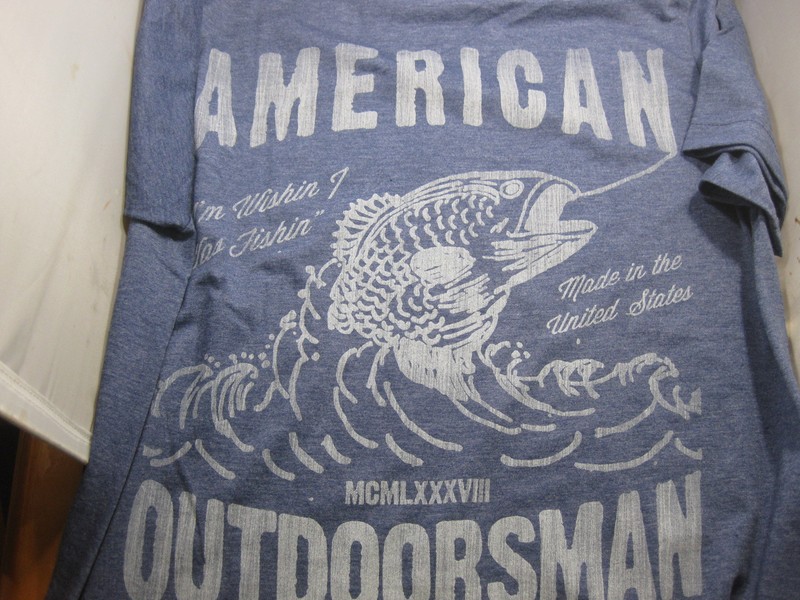 NWT AMERICAN OUTDOORSMAN ATHLETIC T-SHIRT MULTI COLORS/SIZES MADE IN USA gallery