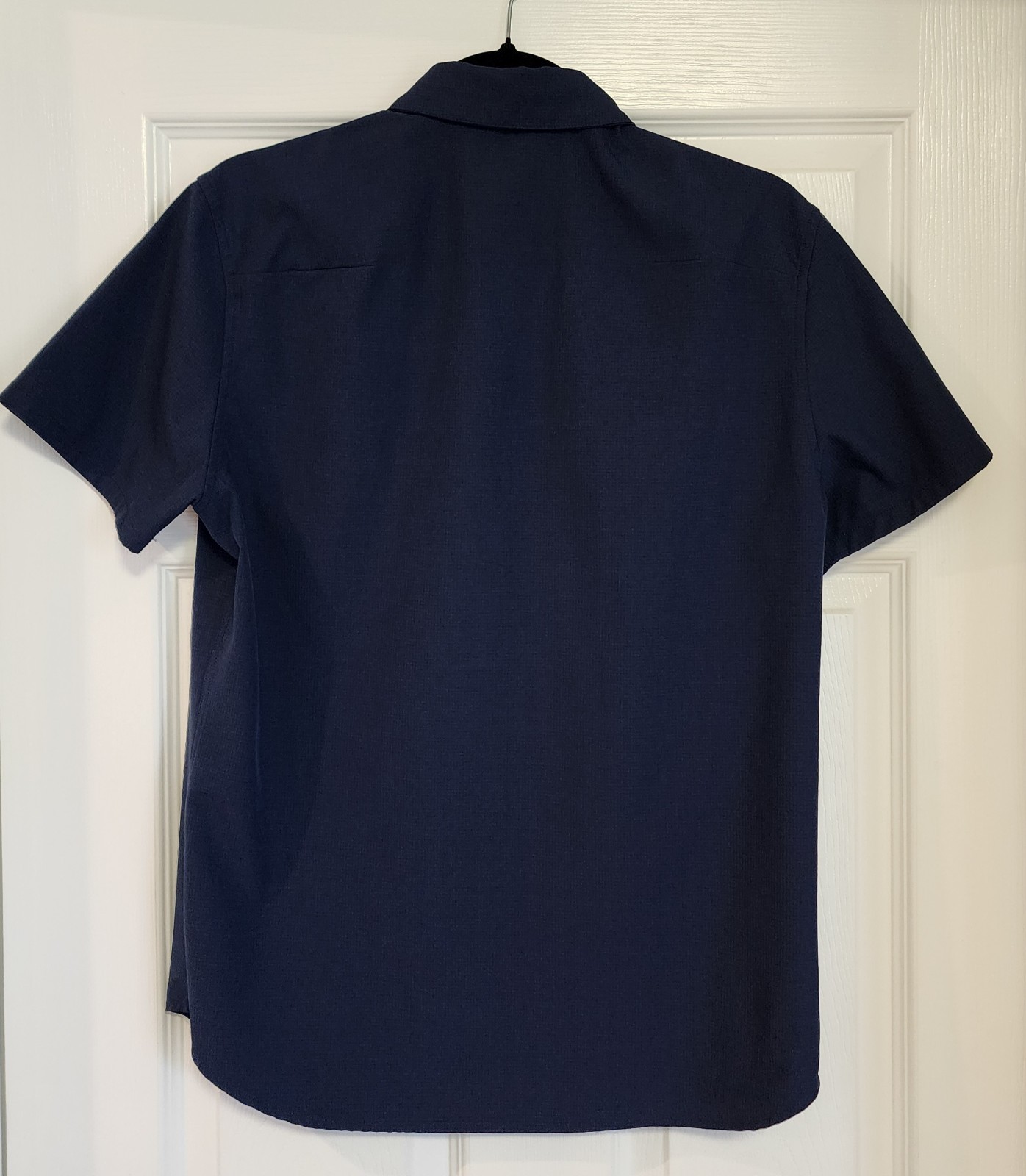 01.ALGO Navy Quick Dry Performance Shirt | Men's Small | Moisture Wicking UPF 40 gallery