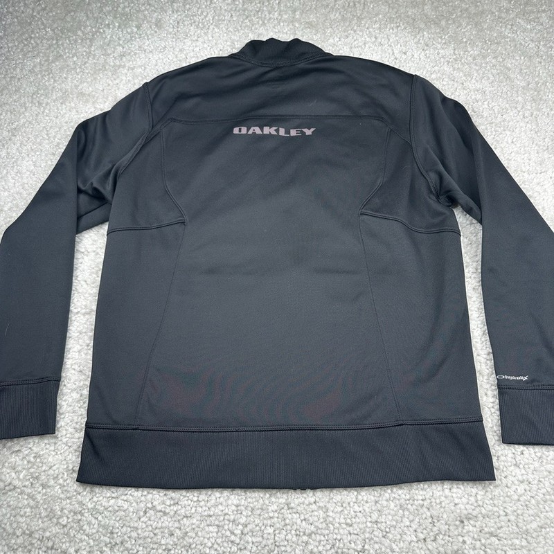 Oakley Jacket Mens Large Black Full Zip Active Performance Wicking Stretch gallery