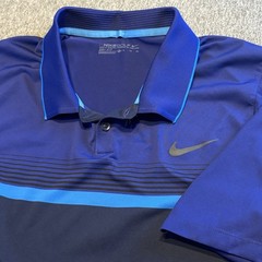 Nike Tour Golf Polo Shirt Men’s XL Momentum Stripe Dri-Fit Performance Stretch