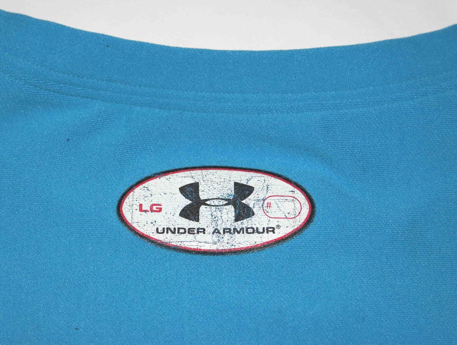 Under Armour ColdGear Light Blue Compression Crew Long Sleeve Shirt Mens Size L gallery