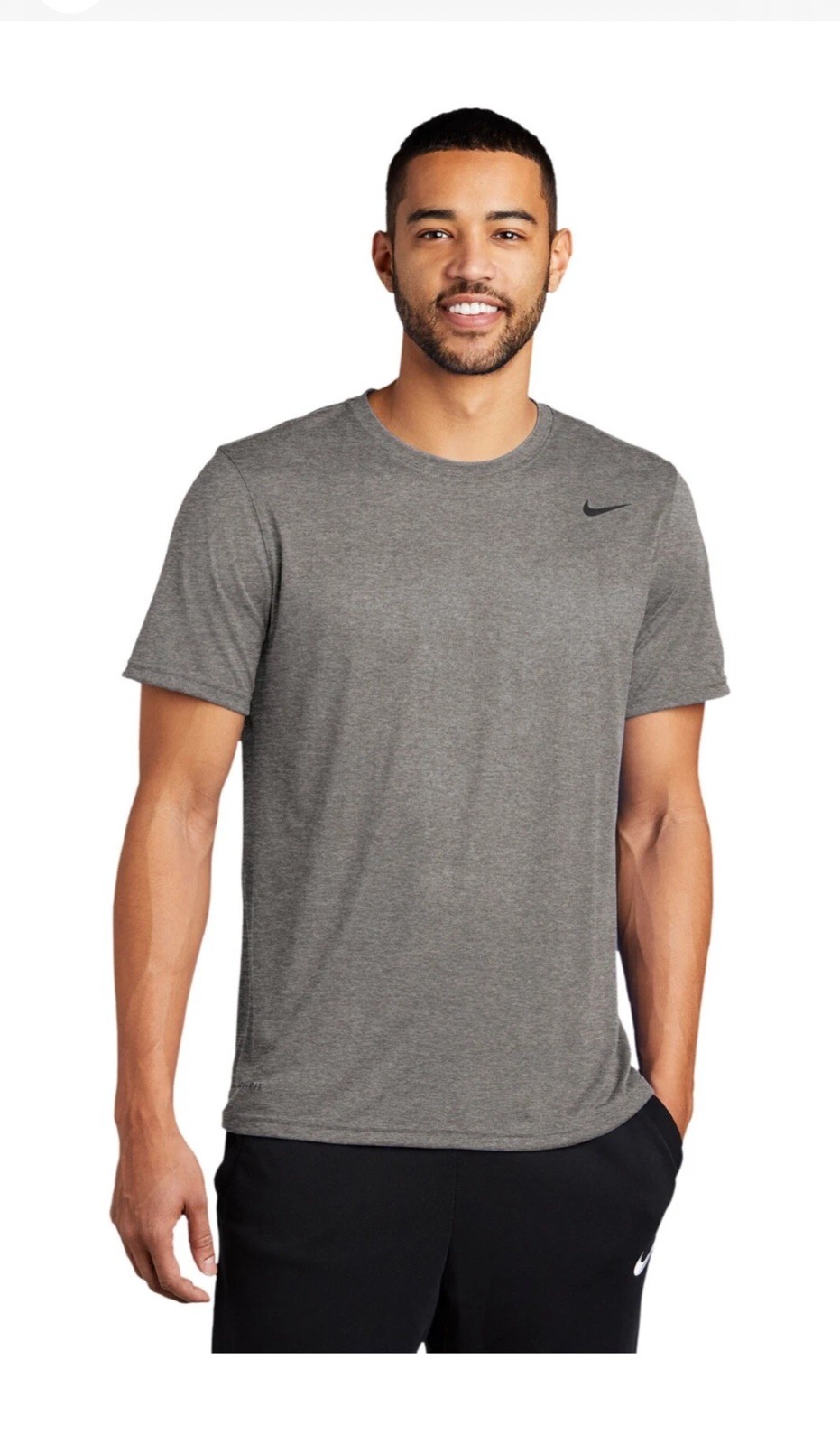 Nike Men's Dri-Fit Legend Tee Shirt Size Small Grey gallery