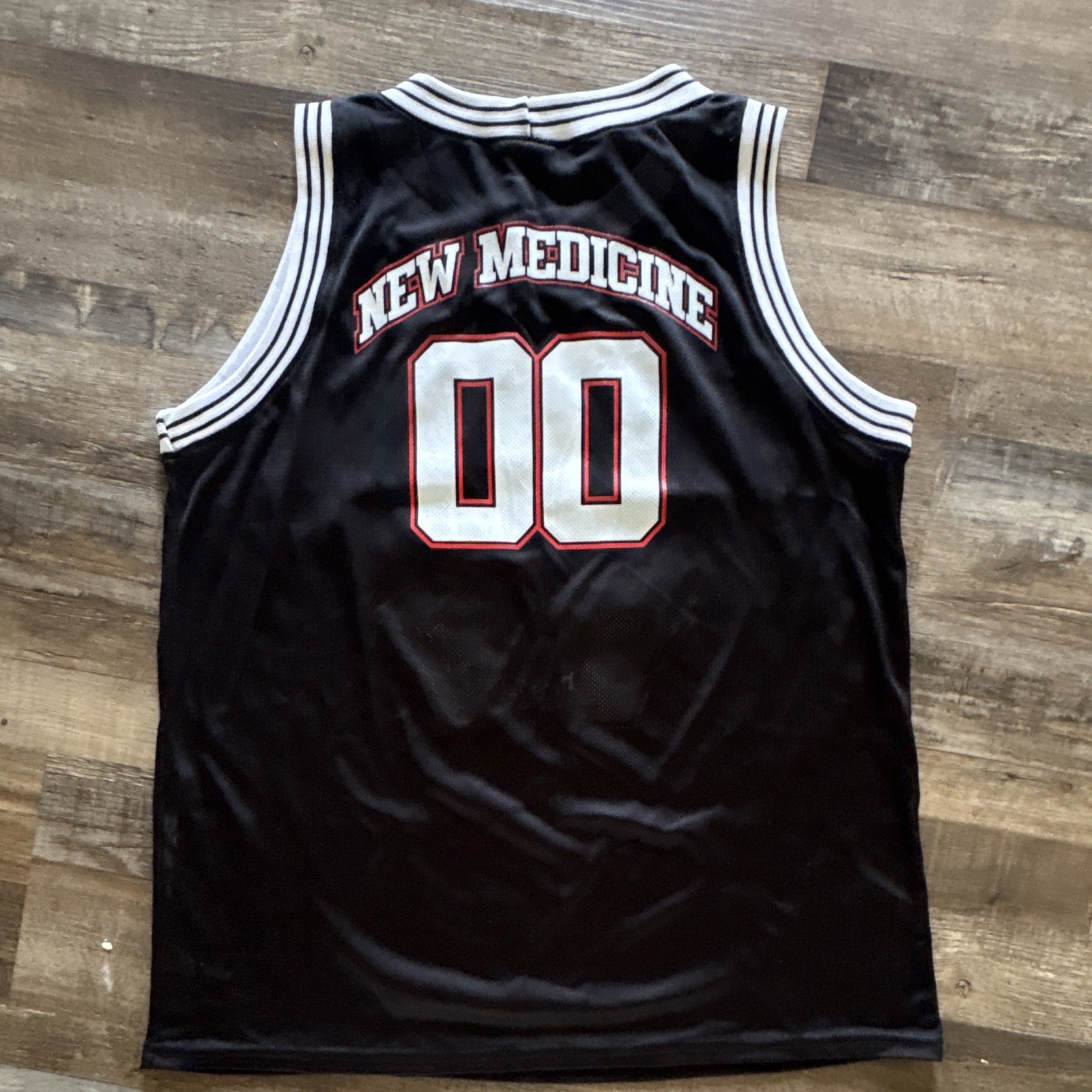 Men's Black Graphic Print Basketball Jersey Tank Top S breathable Crew Neck gallery