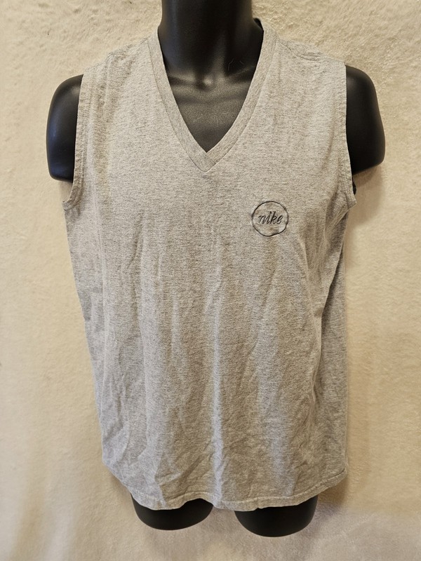 Vintage Nike Tank Top Mens M Swoosh Logo 90s Made In USA Gym Workout Basketball gallery