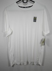 Tek Gear Dry Tek Performance Moisture Wicking White Short Sleve T-Shirt Size L