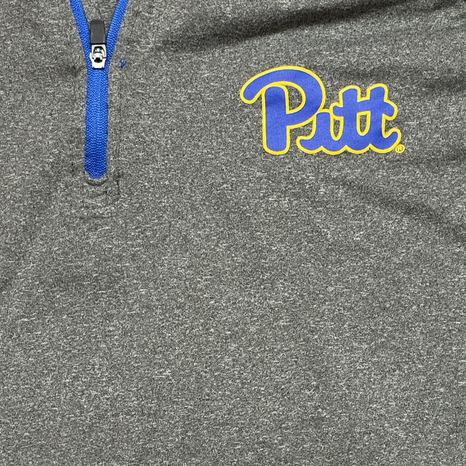 University of Pittsburgh Pitt Panthers Colosseum 1/4 Zip Shirt Men Large Gray gallery