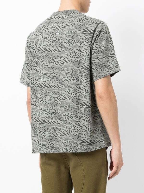 Kenzo Men's Graphic Animal Print Tee in Grey-Size XL gallery