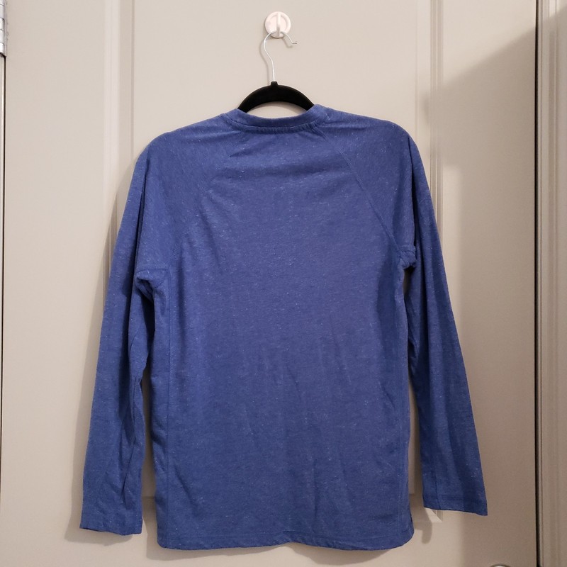 NordicTrack NT DRI Mens Small Long Sleeve Shirt Blue Athletic Activewear gallery