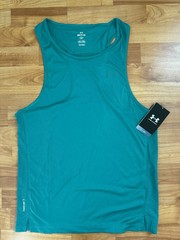 NEW UNDER ARMOUR Men’s ISO Chill Up Pace Singlet Top Teal sz S