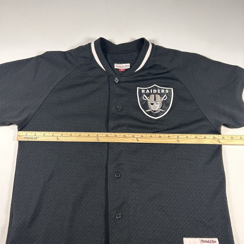 Mitchell & Ness Men's Large Las Vegas Raiders Football Jersey Black Mesh gallery