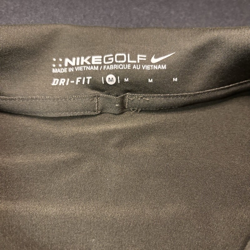 Nike Golf Men's Dri-Fit Striped Golf Polo Size Medium Army Green gallery