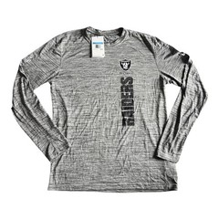 NWT Men’s Las Vegas Raiders Nike Dri-Fit Long Sleeve – Small Heather Gray/Black
